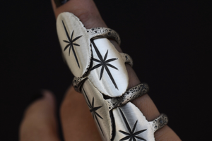 North Star Saddle Rings