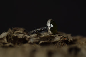 Vesuvianite Fern Ring - Size 6