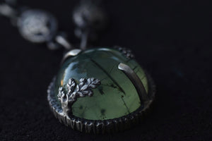Prehnite Orb Necklace