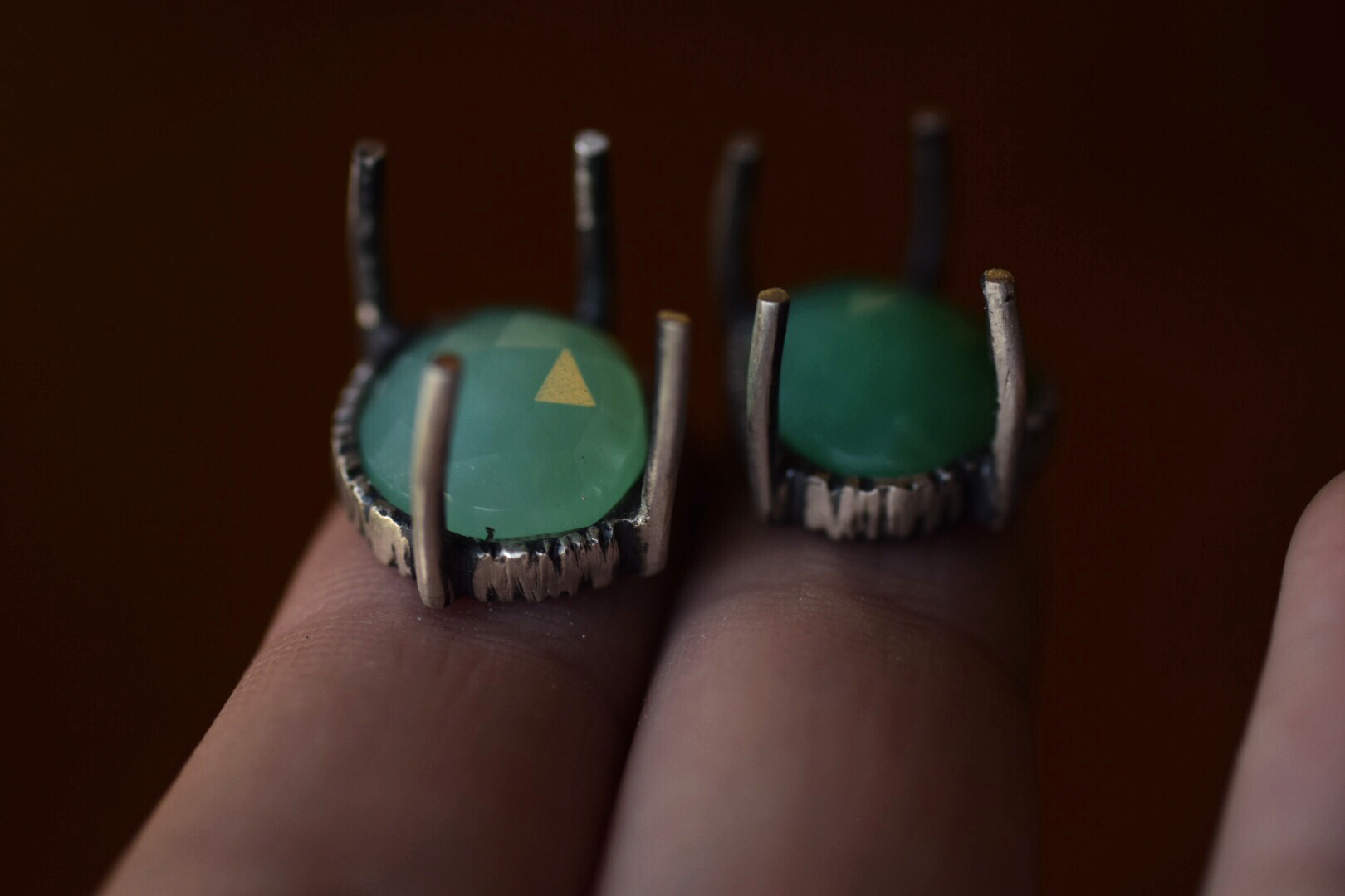 Chrysoprase Fern Ring - Choose Your Size