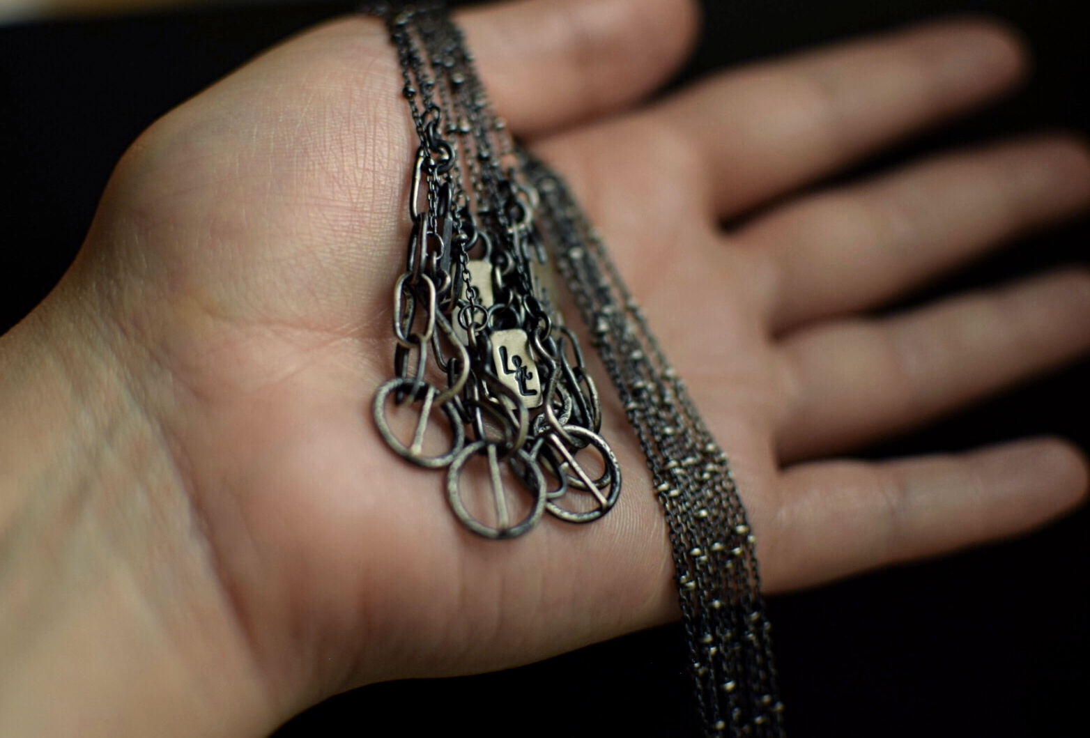 Moss Kyanite Fern Necklace
