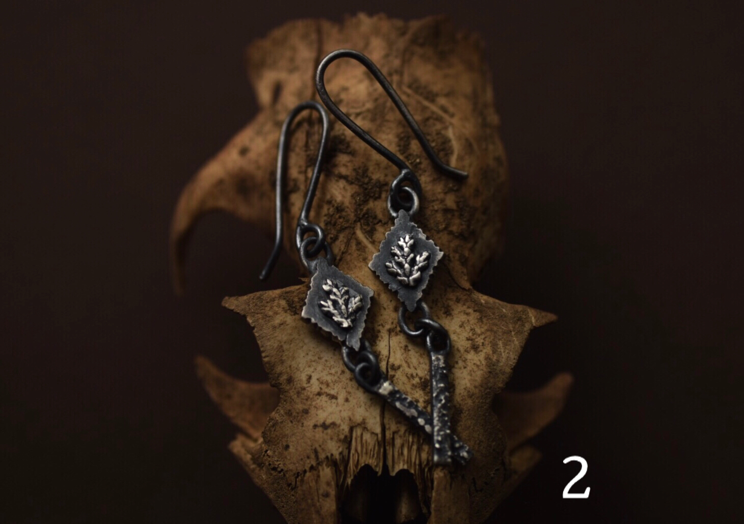Diamond Fern Sprig Dangles