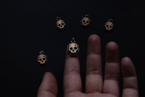 Bronze Marigold Skull Necklaces