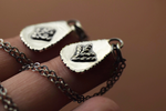 Sterling Silver Fern Spray Necklace