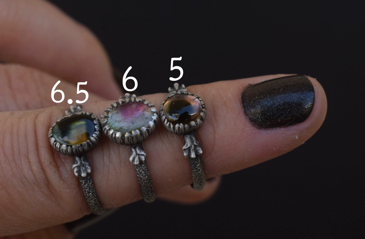 Bicolor Tourmaline & Fern Spines