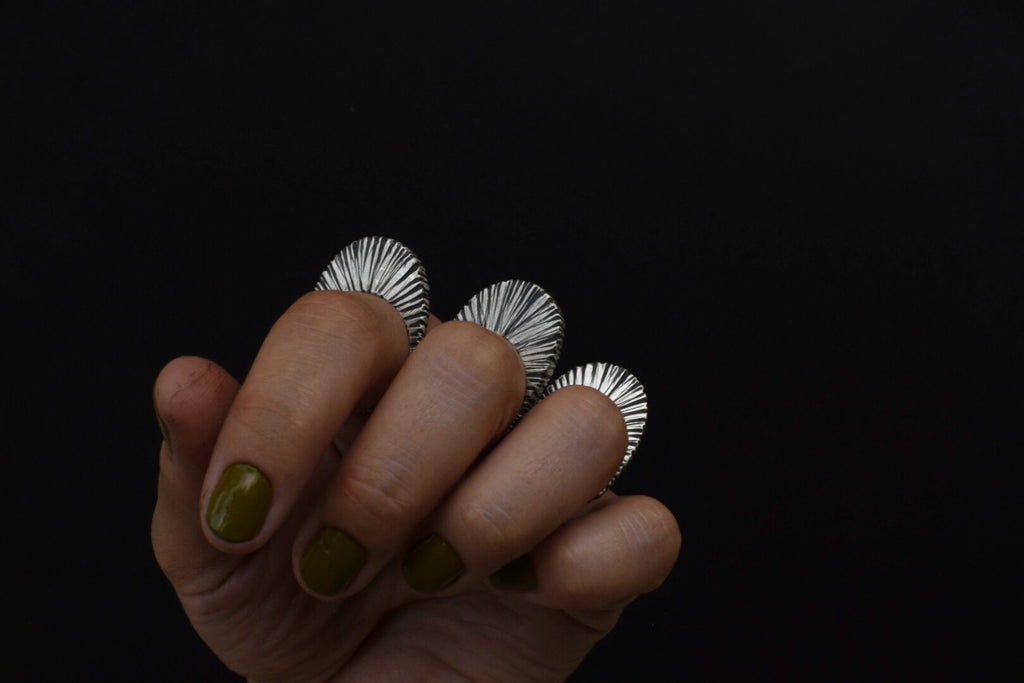 Bark Hollow Form Ring