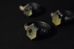 Rutile Prehnite Hex Fern Rings
