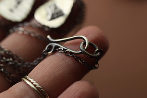 Sterling Silver Fern Spray Necklace