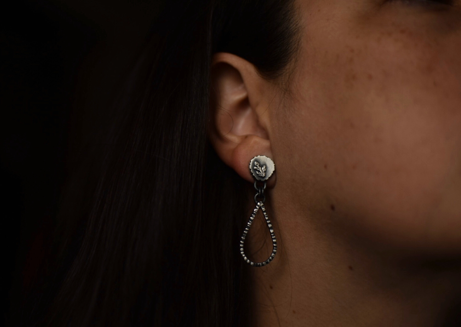 Fern & Bark Drop Post Dangles