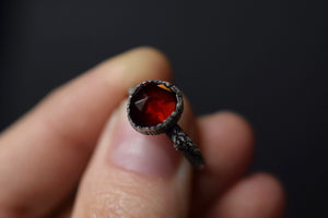 Garnet Fern Ring - 6.5