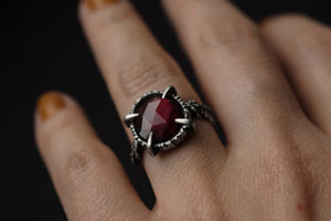 Chrysoprase Fern Ring - Choose Your Size