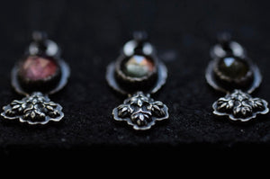 Mini Tourmaline Fern Necklaces