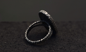 Peridot Shadowbox Ring - Size 9