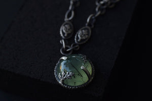 Prehnite Orb Necklace