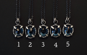 London Blue Topaz Star Studded Necklace