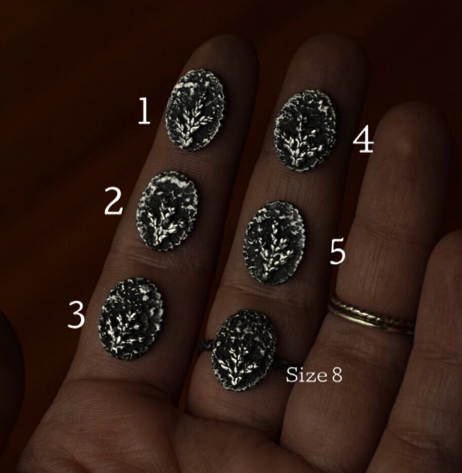 Fern Fossil Ring