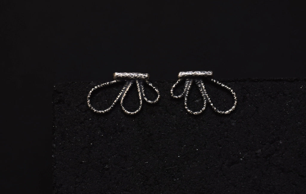 Lace Petal Bar Studs
