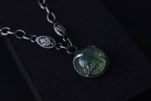 Prehnite Orb Necklace