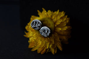 Chunky Fern Studs