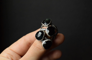 Obsidian Bark Fern Rings