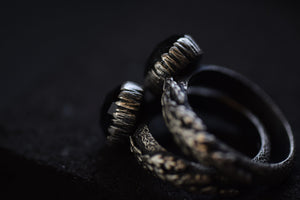 Moss Aquamarine Fern Rings