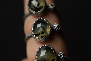 Rutilated Prehnite Barnacle Rings