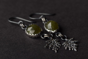Vesuvianite Fern Dangles
