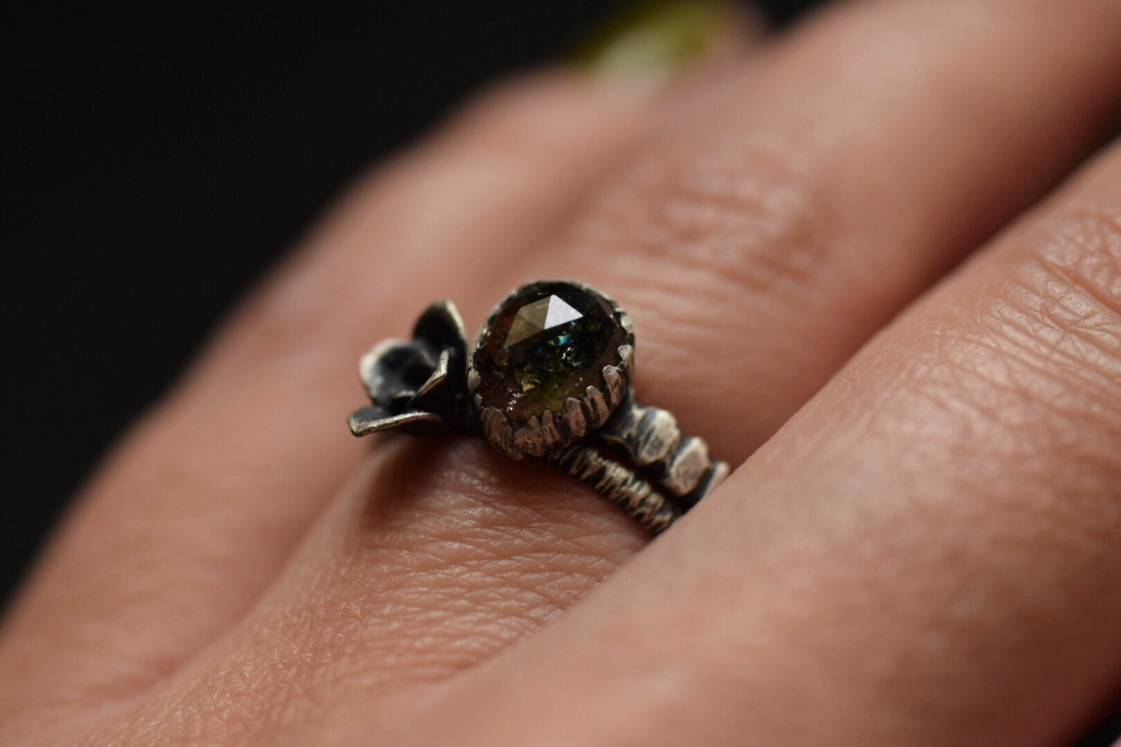 Tourmaline & Succulent Ring Duos
