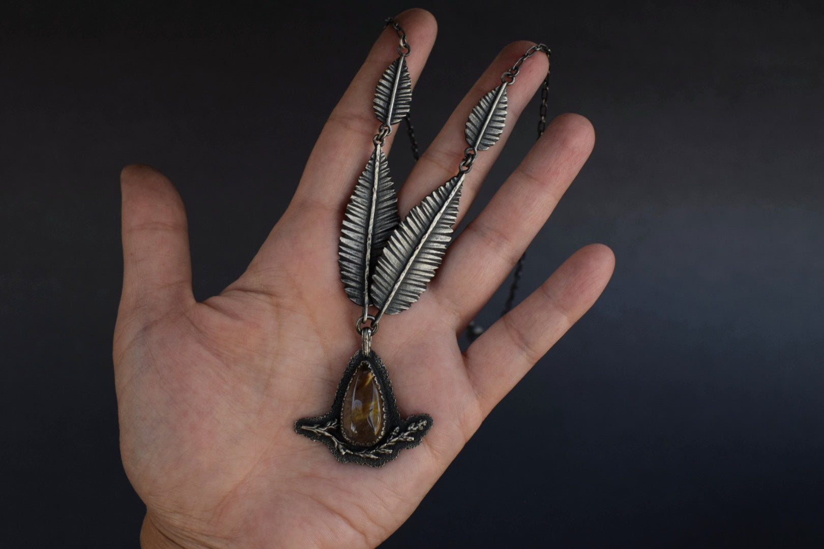 Golden Rutile Quartz Statement Necklace