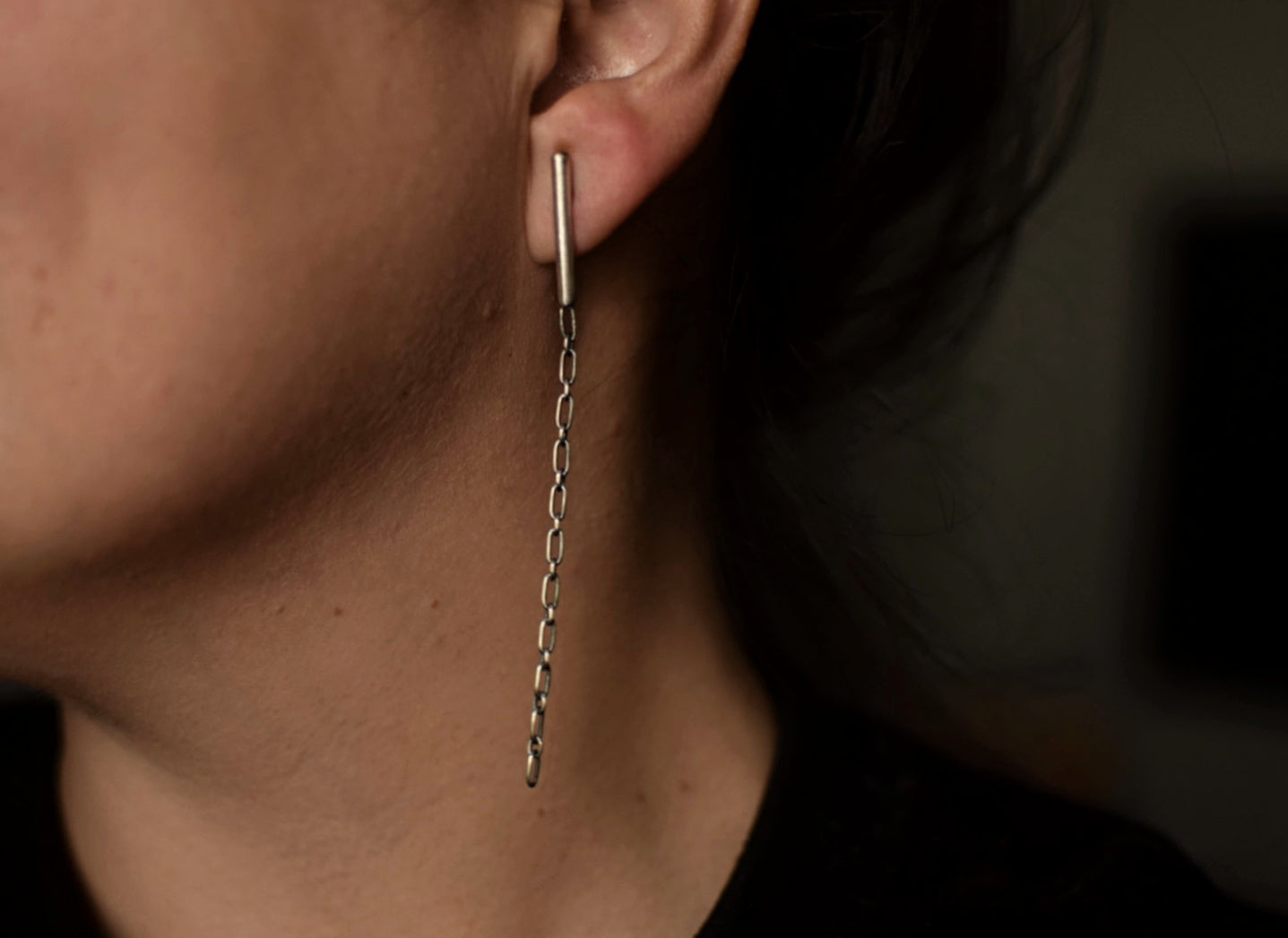 Bar & Chain Post Dangles