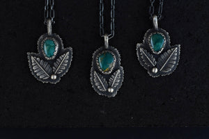 Turquoise Leaves Necklace