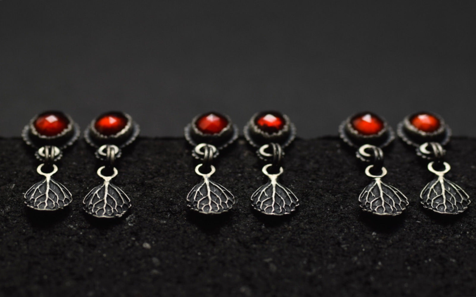 Hessonite Garnet Post Dangles