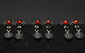 Hessonite Garnet Post Dangles