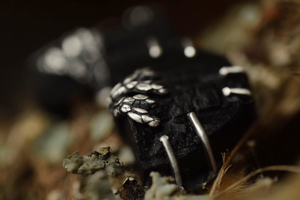 Raw Black Tourmaline Post Earrings