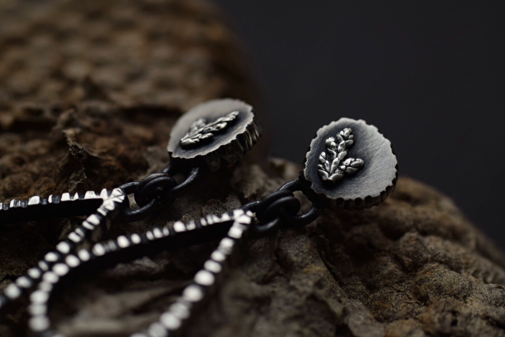 Fern & Bark Drop Post Dangles