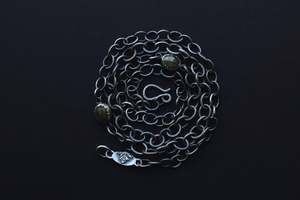 Handmade Chain with Vesuvianite & Fern Accents