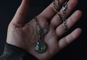 Prehnite Orb Necklace