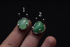 Chrysoprase Fern Ring - Choose Your Size