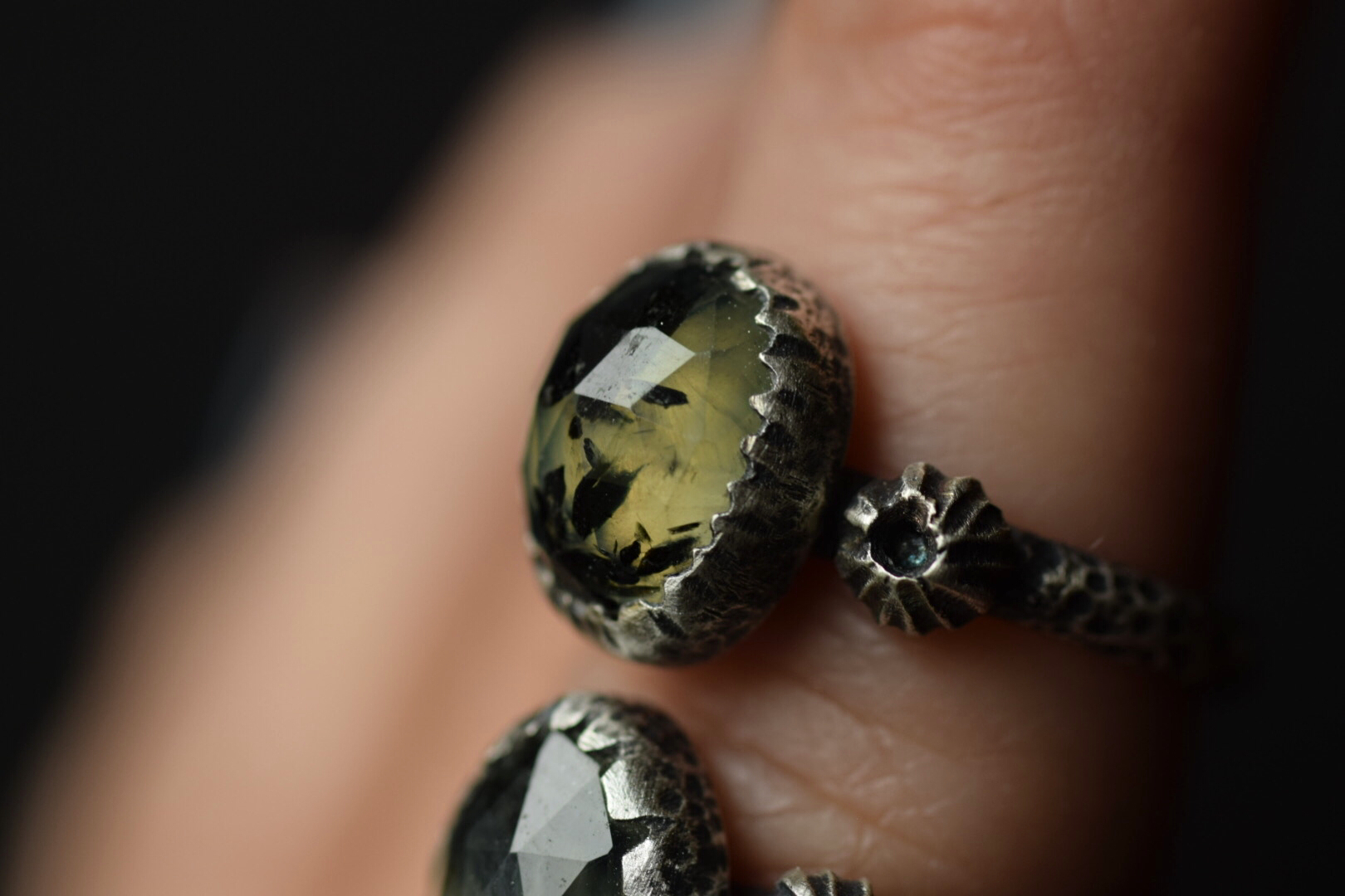 Rutilated Prehnite Barnacle Rings