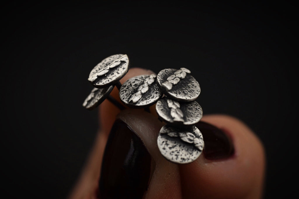 Fern Stripe Studs