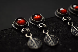 Hessonite Garnet Post Dangles