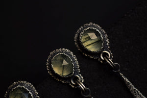 Rutilated Prehnite Dangles