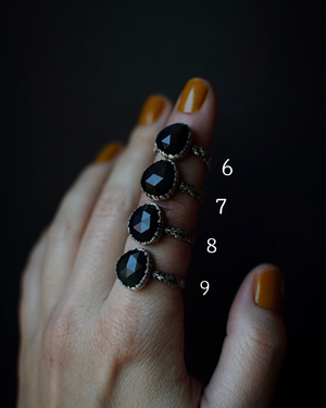 Obsidian Bark Fern Rings