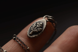 Lucky Fern Flame Necklace