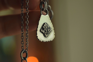 Sterling Silver Fern Spray Necklace