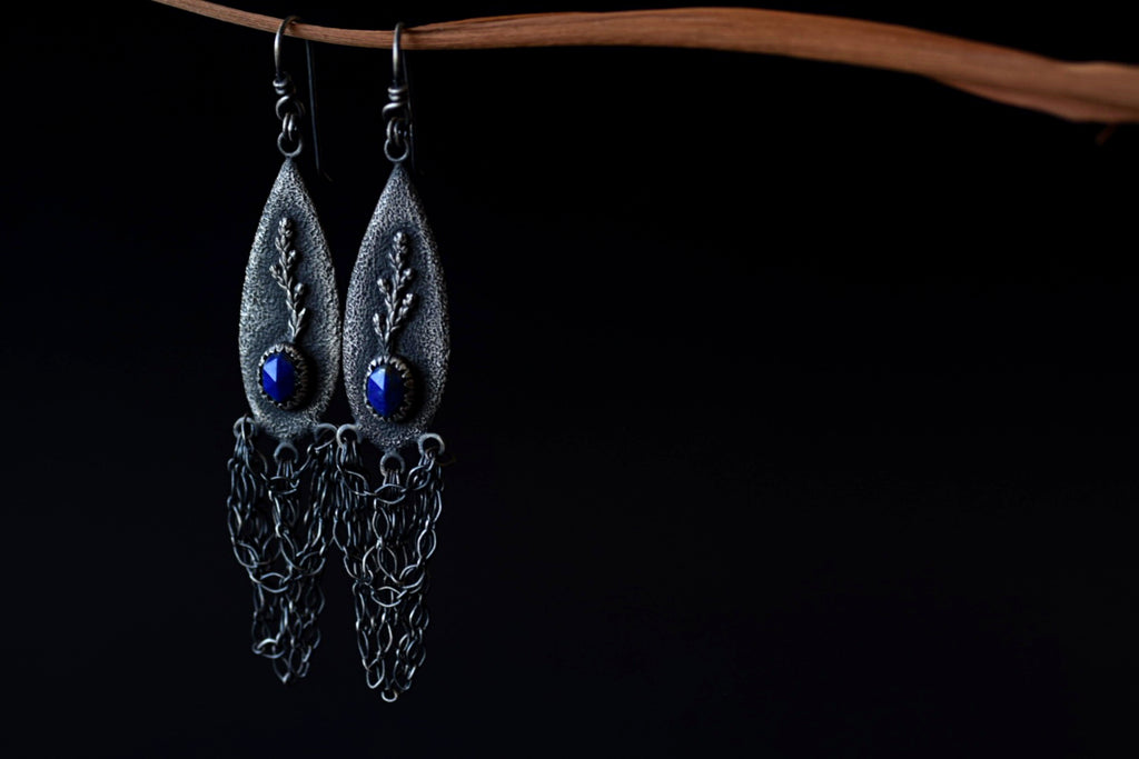 Lapis Azuli Growth Dangles