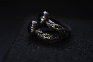 Moss Aquamarine Fern Rings
