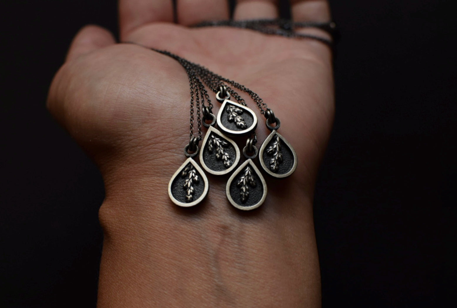 Mini Fern Shadowbox Necklaces