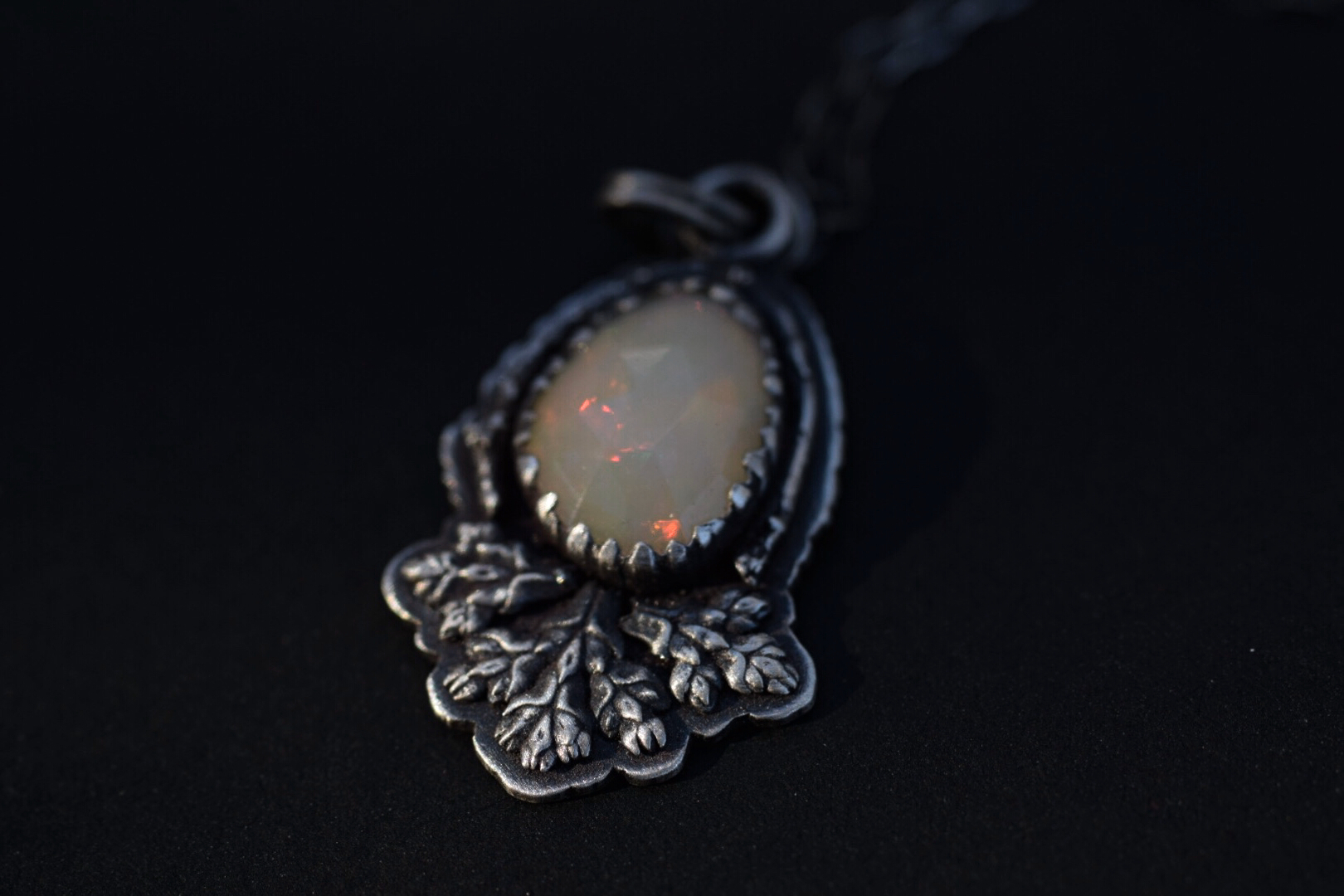 Opal Fern Necklace