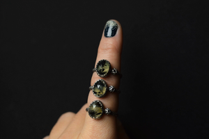 Rutilated Prehnite Barnacle Rings